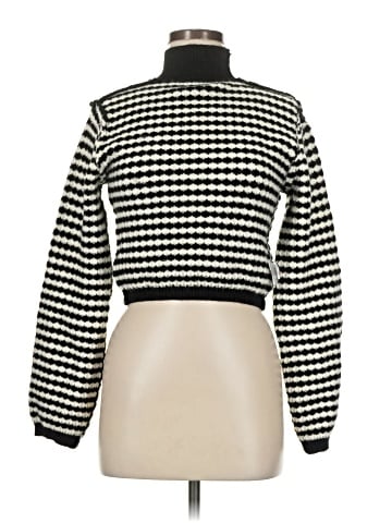 Knit Mix Turtleneck Sweater (view 1)