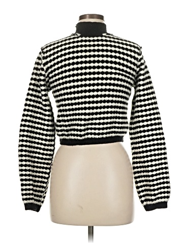 Knit Mix Turtleneck Sweater (view 2)