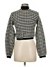 Knit Mix Houndstooth Black Turtleneck Sweater Size M - photo 2