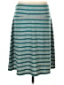 Faded Glory Stripes Teal Casual Skirt Size 4 - photo 2