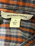 Nordstrom 100% Cotton Checkered-gingham Blue Long Sleeve Button-Down Shirt Size 7 - 8 - photo 3