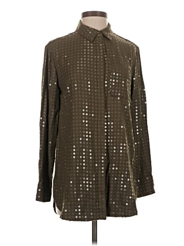 Maeve Long Sleeve Button-Down Shirt (view 1)