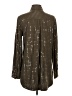Maeve Polka Dots Brown Long Sleeve Button-Down Shirt Size XS - photo 2
