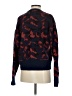 Joie 100% Wool Animal Print Blue Cardigan Size S - photo 2