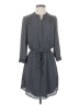 DR2 100% Polyester Polka Dots Gray Casual Dress Size XS - photo 1