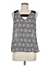 Skies Are Blue 100% Polyester Gray Sleeveless Blouse Size M - photo 1