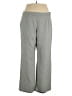 Le Suit 100% Polyester Chevron-herringbone Gray Dress Pants Size 16 - photo 1