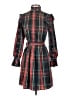 J.Crew 100% Polyester Plaid Blue Red Casual Dress Size XXS - photo 1