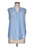Perseption Concept Blue Sleeveless Blouse Size L - photo 1