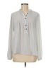 Maison d' Amelie 100% Polyester Gray Long Sleeve Blouse Size M - photo 1