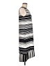 Chico's Stripes Black Casual Dress Size Med (1) - photo 4