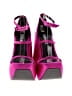 Versace Color Block Pink Satin triplatform platform wedge sandals Size EU (IT) 37 1/2 / US 7 1/2 - photo 2