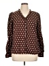 Shein Brown Long Sleeve Blouse Size 1XL - photo 1