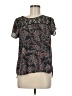 Twine & String 100% Polyester Black Short Sleeve Blouse Size M - photo 1