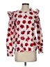 Free Assembly 100% Cotton Red Long Sleeve Blouse Size XS - photo 1