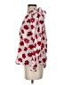 Free Assembly 100% Cotton Red Long Sleeve Blouse Size XS - photo 5