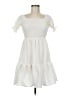 Unbranded White Casual Dress Size M (estimated) - photo 1