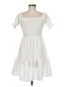 Unbranded White Casual Dress Size M (estimated) - photo 2