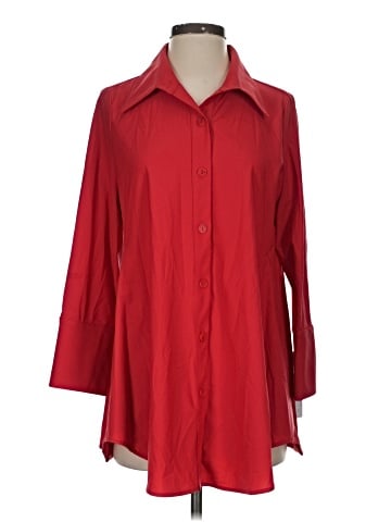 I.C. By Connie K 3/4 Sleeve Button-Down Shirt (view 1)