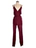 Lulus Solid Burgundy Jumpsuit Size XS - photo 1