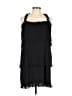 DKNY 100% Polyester Black Cocktail Dress Size 12 - photo 1