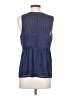 Gap 100% Polyester Blue Sleeveless Blouse Size S - photo 2