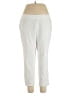 Purejill Solid Ivory Active Pants Size L - photo 1