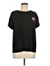Joyspun Floral Black Short Sleeve T-Shirt Size M - photo 1