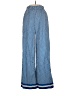 Unbranded Chevron-herringbone Blue Casual Pants Size S - photo 2
