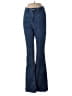Shein Chevron-herringbone Blue Jeans Size S - photo 1