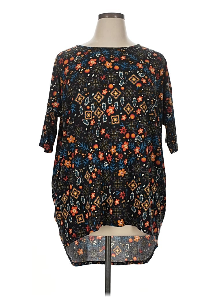 Pre-owned Lularoe 3/4 Sleeve Blouse In Black