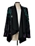 StyleStalker 100% Polyester Print Multi Color Purple Blazer Size S - photo 1