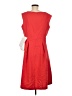 Kasper 100% Polyester Solid Red Casual Dress Size 6 - photo 2