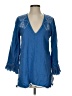 Assorted Brands 100% Linen Blue 3/4 Sleeve Blouse Size Sm - Med - photo 1