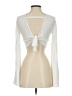 Nasty Gal Inc. Ivory Long Sleeve Top Size 4 - photo 2