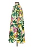 Unbranded Floral Multi Color Green Casual Dress Size S - photo 5