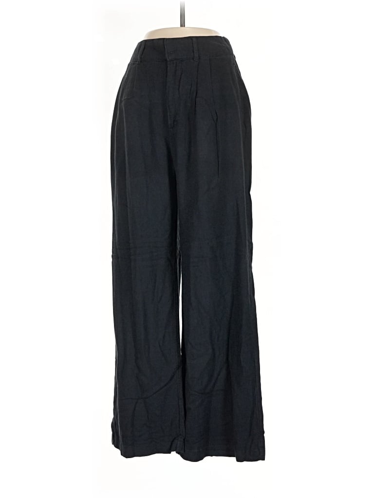 Pre-owned Abercrombie & Fitch Linen Pants In Black
