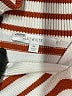 Flat White Stripes White Pullover Sweater Size M - photo 7