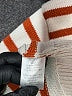 Flat White Stripes White Pullover Sweater Size M - photo 8