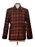 Requirements Plaid Brown Wool Blazer Size 12 - photo 1