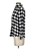 Banana Republic 100% Rayon Checkered-gingham Black Long Sleeve Button-Down Shirt Size XS - photo 5