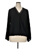 Allison Joy 100% Polyester Black Long Sleeve Blouse Size XL - photo 1