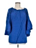 Elan 100% Rayon Blue 3/4 Sleeve Blouse One size - photo 1