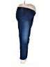 Isabel Maternity Solid Blue Jeans Size 10 - photo 4