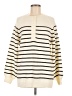 Jodifl Stripes Ivory Pullover Sweater Size M - photo 1