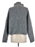 Blu Pepper Solid Gray Turtleneck Sweater Size M - photo 2