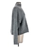 Blu Pepper Solid Gray Turtleneck Sweater Size M - photo 4