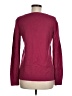 Ann Taylor LOFT Outlet 100% Cotton Stars Burgundy Pullover Sweater Size M - photo 2
