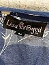 Liza Byrd 100% Rayon Floral Blue Long Sleeve Blouse Size M - photo 7