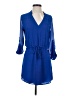 Naked Zebra 100% Polyester Blue Casual Dress Size S - photo 1